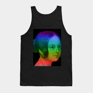 Queen Victoria God save the Queen Text portrait colorful England Tank Top